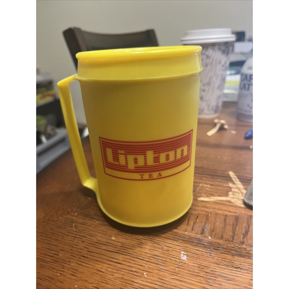 Vtg Rare HTF Lipton Aladdin Cup Insulated Plastic